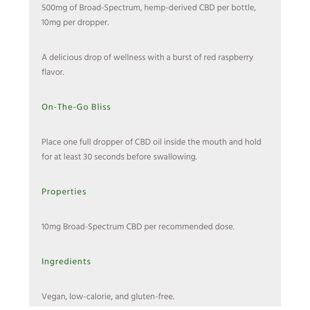 PLAYBOY Tincture Raspberry Broad Spectrum - Picture 4 of 4